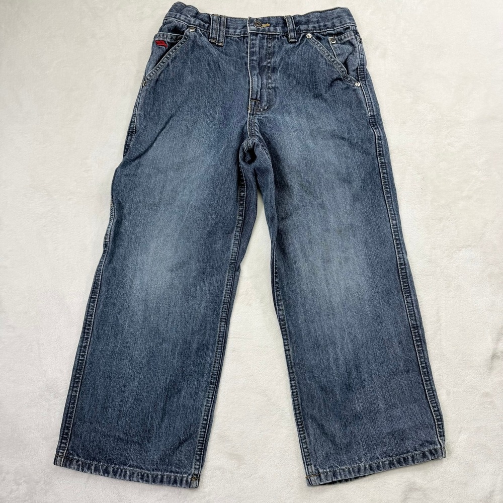 Tony Hawk Boys Carpenter Jeans Size 8 Blue Denim Relaxed Straight Leg Skate Pant